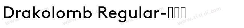Drakolomb Regular字体转换